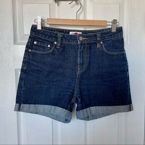 Grana Rolled Hem Denim Shorts